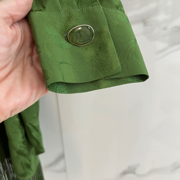 Zara Beautiful green faux wrap dress - Picture 2 of 7